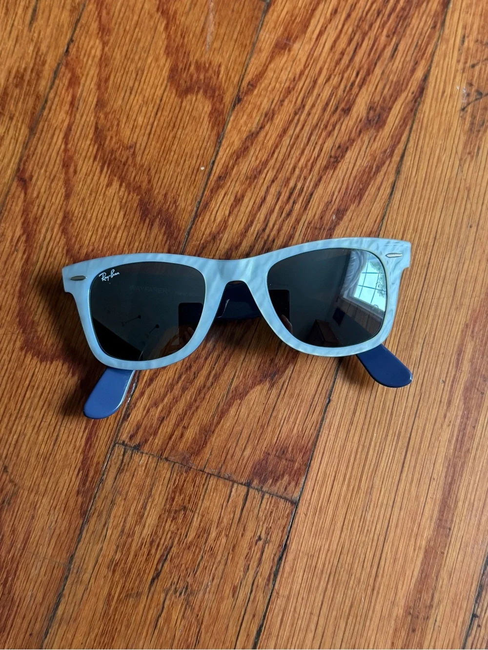 Ray-Ban Wayfarer RB2140 994/40 rare prints/ special series Madreperla Blue